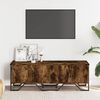 vidaXL TV Cabinet Smoked Oak 122x34x41 cm Engineered Wood