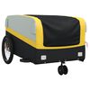 vidaXL Bike Trailer Black and Yellow 45 kg Iron