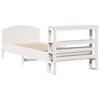 vidaXL Bed Frame without Mattress White 90x200 cm Solid Wood Pine