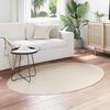 vidaXL Area Rugs Oval HUARTE Beige 120 x 170 cm 100% Polyester