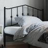 vidaXL Metal Replace Headboard Black 107 cm