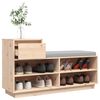 vidaXL Shoe Cabinet 110x34x61 cm Solid Wood Pine