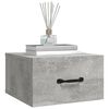 vidaXL Wall-mounted Bedside Cabinets 2 pcs Concrete Grey 35x35x20 cm