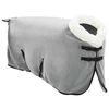 vidaXL Horse Blanket Full Light Grey and Pink 85 cm Polar fleece