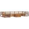vidaXL Outdoor Sofa Set 8 pcs Natural Solid Acacia Wood