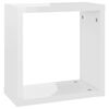 vidaXL Wall Cube Shelves 4 pcs High Gloss White 30x15x30 cm
