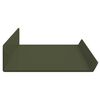 vidaXL Floating Shelf 4 pcs Olive Green 60 x 8.5 x 2.5 cm Steel