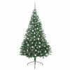vidaXL Artificial Pre-lit Christmas Tree Green 240 cm PVC