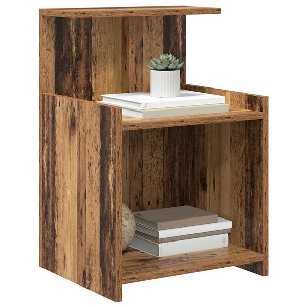 vidaXL Bedside Cabinet 2 pcs Old Wood 40 x 35 x 60 cm Engineered Wood