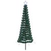 vidaXL LED Tinsel Christmas Tree with Spike EKENAS 180 cm 220 LEDs