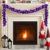 vidaXL Christmas Ball Garland Lilac 186 cm Polystyrene