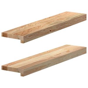 vidaXL Window Sills 2 pcs&nbsp;Untreated 70x15x2 cm Solid Wood Oak