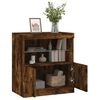 vidaXL Sideboard with LED Lights Smoked Oak 60x37x67 cm