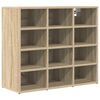 vidaXL Shoe Cabinet 77.5 x 30 x 67 cm Engineered Wood Sonoma Oak