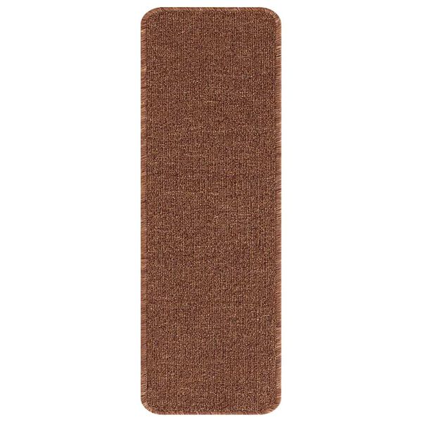 vidaXL Anti-slip Stair Mats 15 pcs Yellow 60 x 25 cm PP