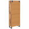 vidaXL Highboard 2 pcs Old Wood 69.5 x 34 x 180 cm
