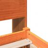 vidaXL Bookcase Bed without Mattress Wax Brown 100x200 cm Solid Wood
