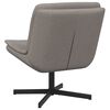 vidaXL Swivel Chair Taupe 63 x 75 x 76 cm Fabric
