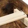 vidaXL Bed Frame without Mattress Smoked Oak 180x200 cm Super King