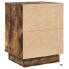 vidaXL Bedside Cabinet Smoked Oak 39 x 34.5 x 50 cm Engineered wood