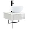vidaXL Wall-Mounted Wash Basin High Gloss White 40 x 41 x 40.5 cm