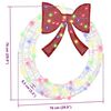 vidaXL Wreath with 60 LEDs Multicolour 76 x 8.5 x 76 cm Acrylic
