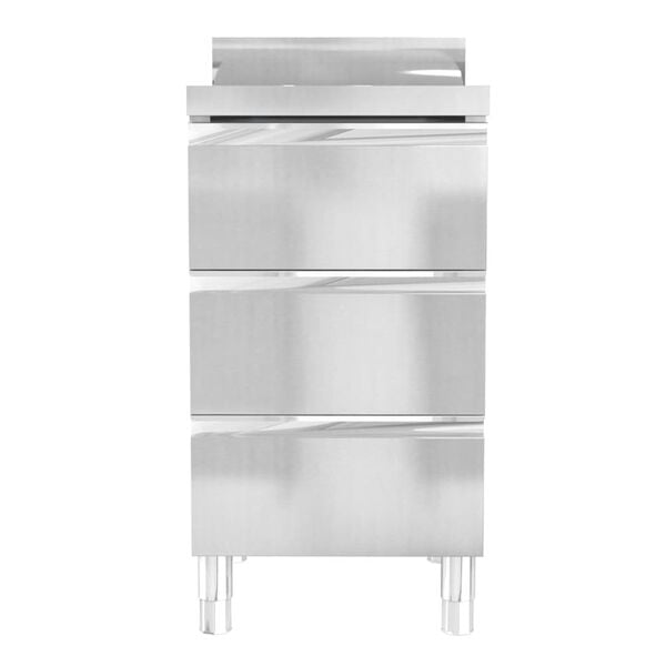 vidaXL Commercial Kitchen Cabinets 3 pcs Stainless Steel