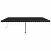 vidaXL Manual Retractable Awning with LED 600x300 cm Anthracite
