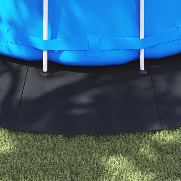 vidaXL Pool Ground Sheet Folding Black &Oslash; 610 cm Non-woven Fabric