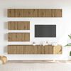 vidaXL 6 Piece TV Cabinet Set Wall-mounted Artisan Oak Engineered Wood