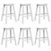 vidaXL Garden Bar Set 6 pcs White HDPE