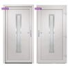 vidaXL Front Door White 98x190 cm PVC