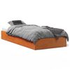 vidaXL Bed Frame without Mattress Wax Brown 90x200 cm Solid Wood Pine