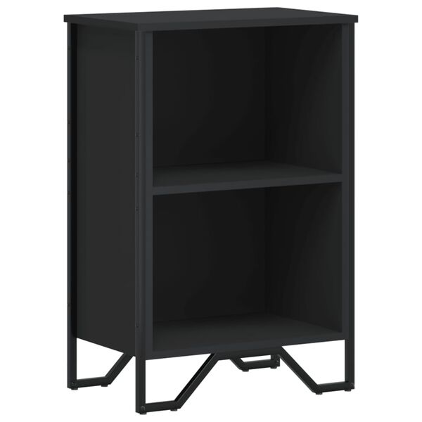 vidaXL Bookcase Black 50x31x74.5 cm Engineered Wood
