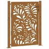 vidaXL Garden Gate 100x150 cm Weathering Steel Wave Design