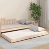 vidaXL Bed Frame without Mattress 100x200 cm Solid Wood Pine