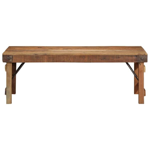 vidaXL Coffee Table Brown 110 x 55 x 40 cm Solid Reclaim Wood
