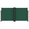 vidaXL Retractable Side Awning Dark Green 120x1200 cm