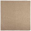 vidaXL Area Rugs Moire Square Natural 120 x 120 cm