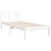 vidaXL Bed Frame without Mattress White 90x200 cm Solid Wood Pine