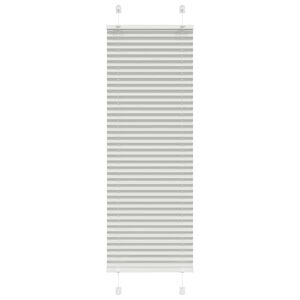 vidaXL Pleated Blind Light Grey 40x100cm Fabric Width 39.4cm Polyester