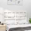 vidaXL Bed Headboard White 140.5x4x100 cm Solid Wood Pine