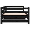 vidaXL Pull-out Day Bed without Mattress Black 90x190 cm