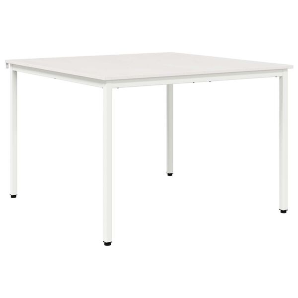 vidaXL Dining Table White 110 x 110 x 75 cm Solid Pine Wood