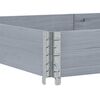 vidaXL Pallet Collar Grey 150x100 cm Solid Wood Pine
