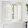 vidaXL Voile Curtains with Rod Pockets 2 pcs Cream