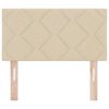 vidaXL Headboard with Headboard Cream 80 cm Faux Leather
