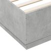 vidaXL Bed Frame without Mattress Concrete Grey 150x200 cm King Size