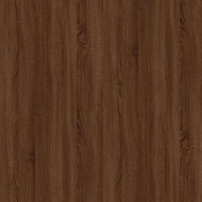 vidaXL Bedside Table Brown Oak 57x55x36 cm Engineered Wood