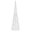 vidaXL Acrylic Decorative Pyramid LED Light Cone Colourful 120 cm